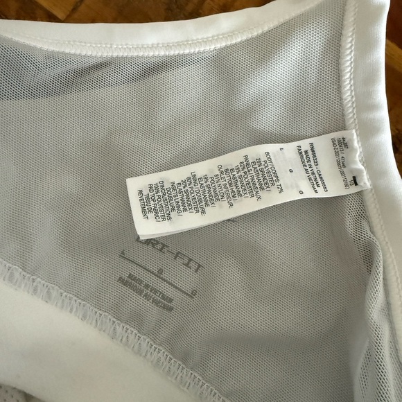 Nike Women's Dri-FIT Indy White Light-Support Padded V-Neck Sports Bra Size L - Picture 5 of 6